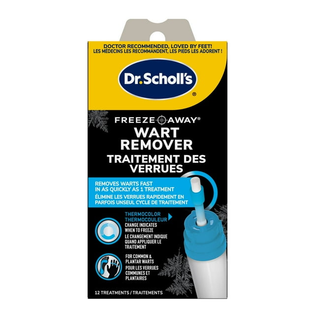 Dr. Scholl's Freeze Away Wart Remover Common & Plantar, 12 Count Treatments