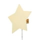 Applique murale enfichable à 1 ampoule en forme d’étoile Stella, jaune – image 1 sur 8