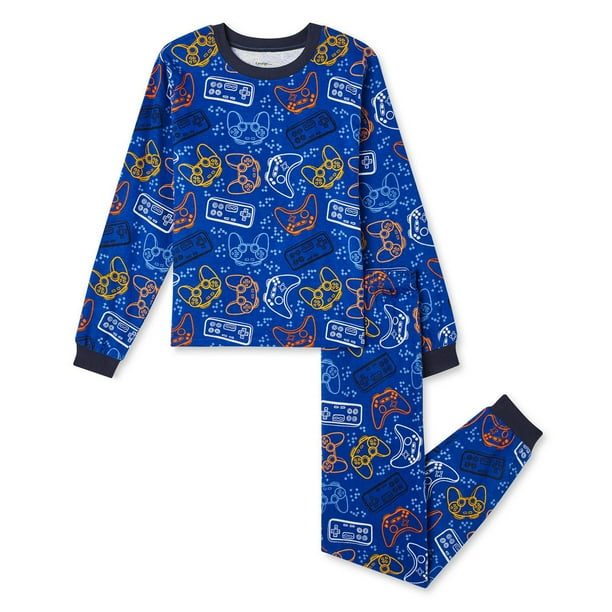 George Boys' Flannel Pajamas 2-Piece Set - Walmart.ca