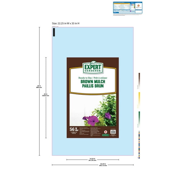 Expert Gardener Brown Mulch, Great for gardens, around tress and walkways.