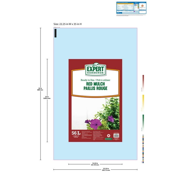 Expert Gardener Red Mulch, Great for gardens, around tress and walkways.