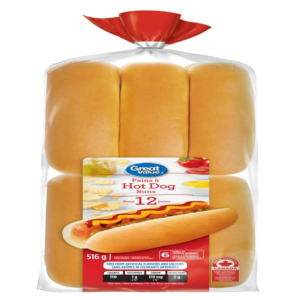 Great Value Hot Dog Buns Walmart.ca