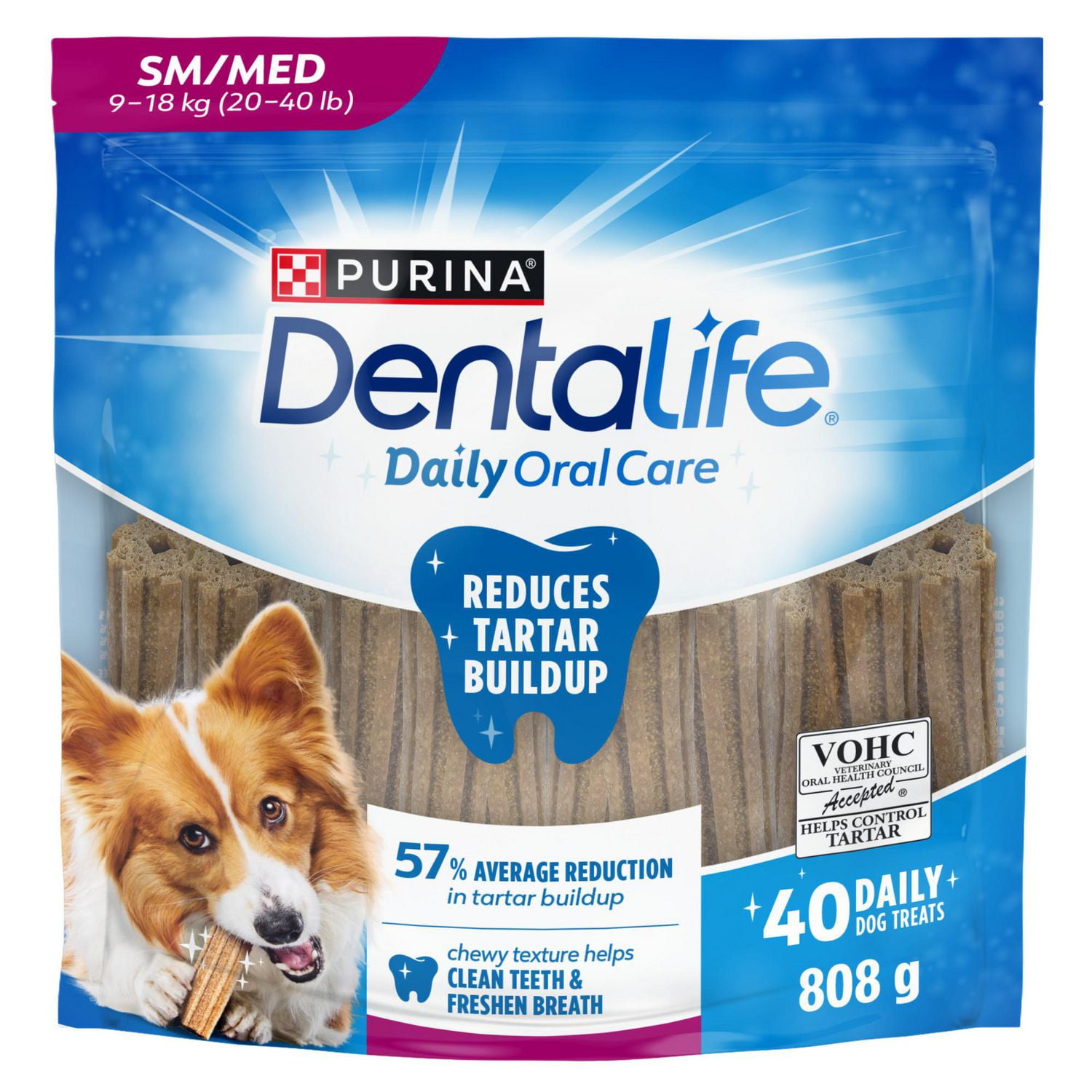 DentaLife Daily Oral Care, Small & Medium Breed Dental Dog Treats 808 g