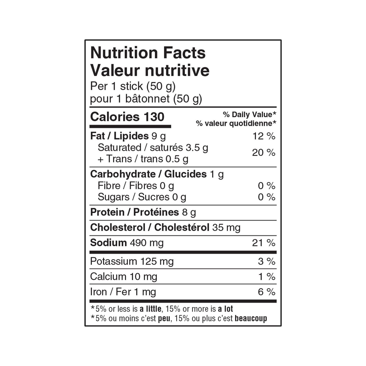 Bâtonnets de pepperoni tout boeuf de Grimm's