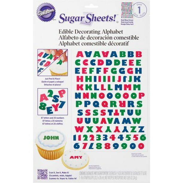 Sugar SheetsMC alphabet couleurs primaires