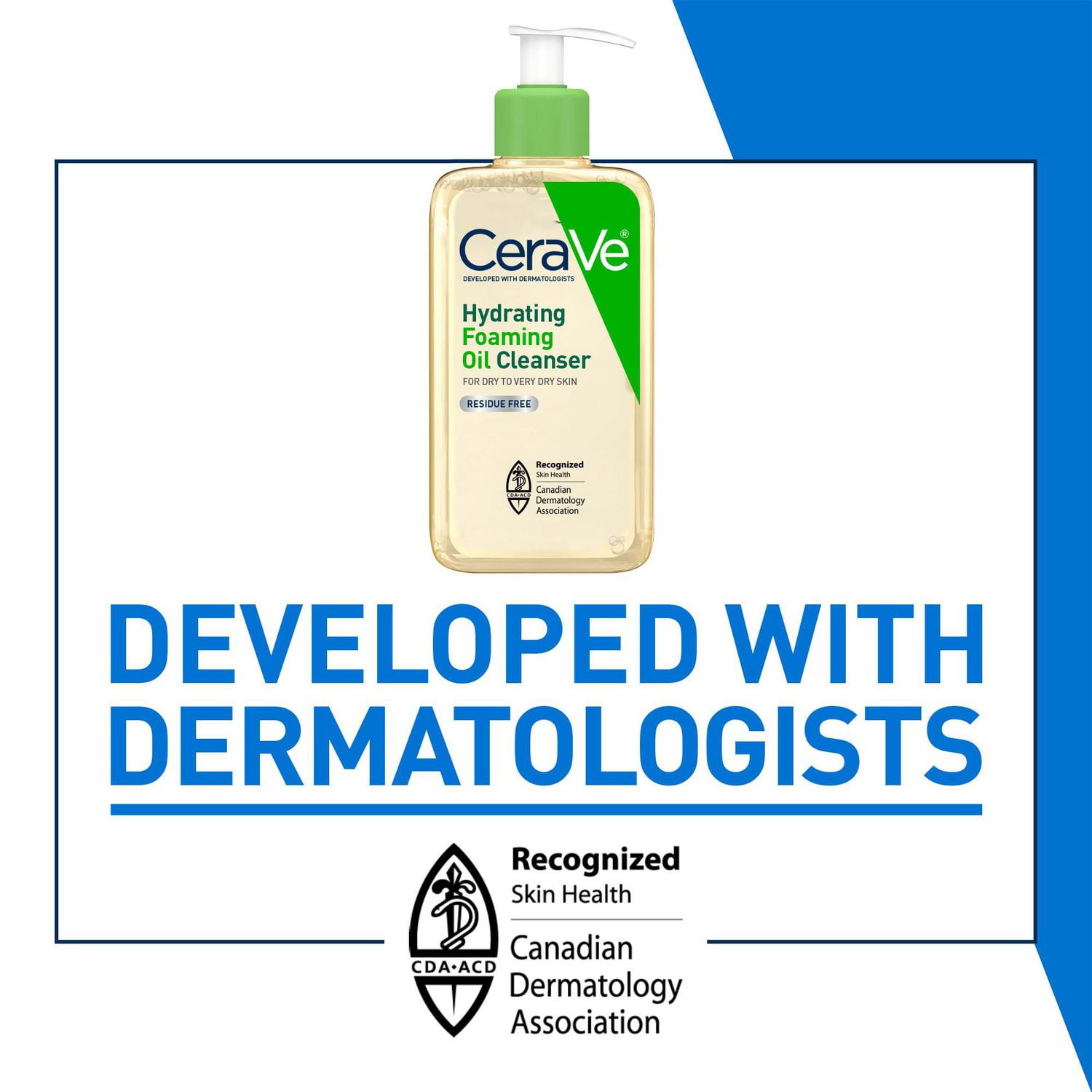 CeraVe Hydrating Foaming Oil Cleanser | Face & Body Wash with Squalane Oil, Hyaluronic Acid and Ceramides | For Dry to Very Dry Skin | 355 mL, Developed with Dermatologists