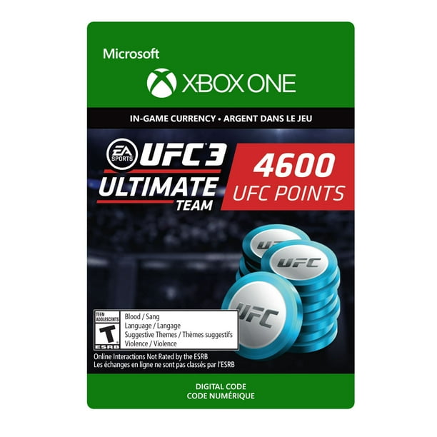 Xbox One UFC 3: 4600 UFC Points Digital Download