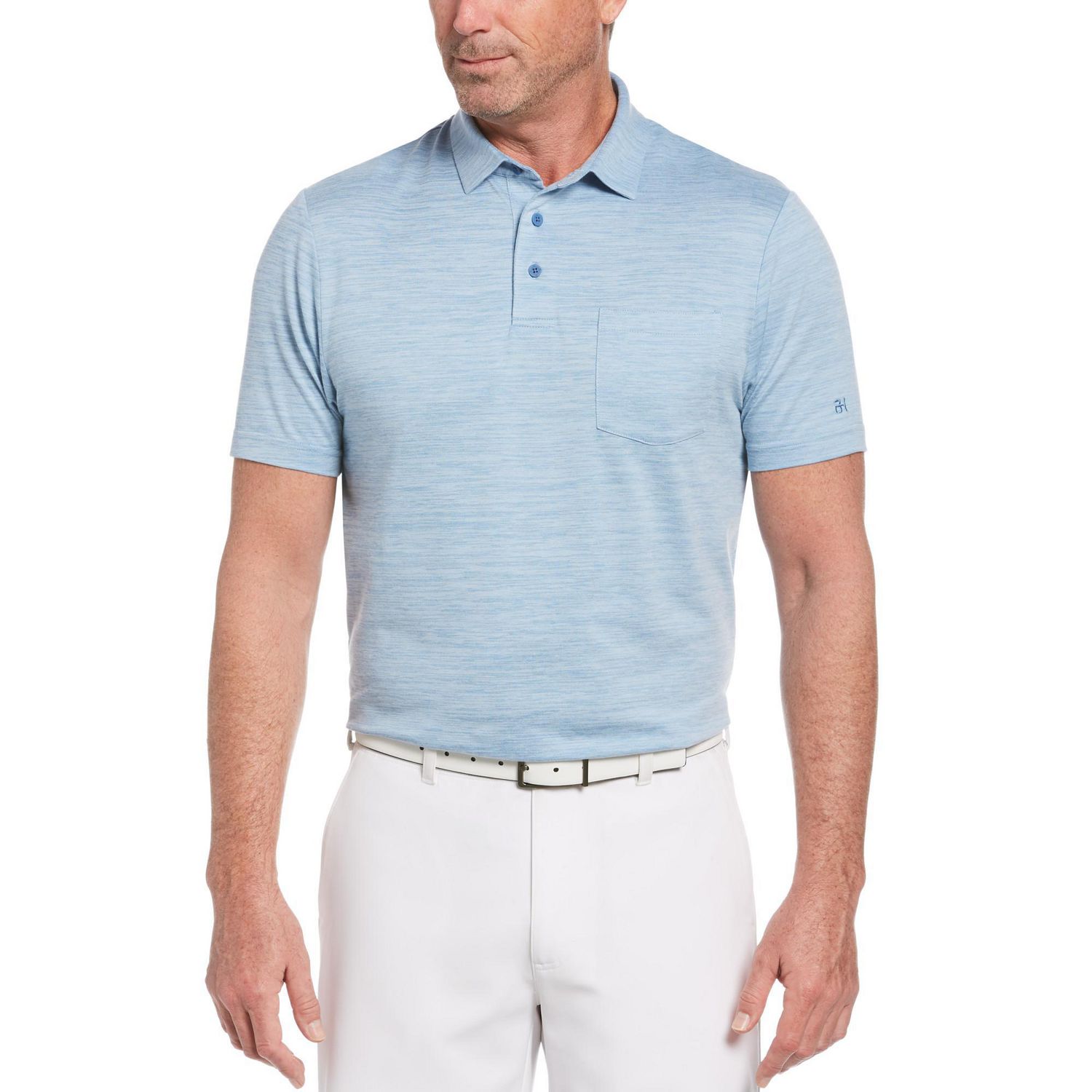 Polo à manches courtes Birdseye pour homme avec poche