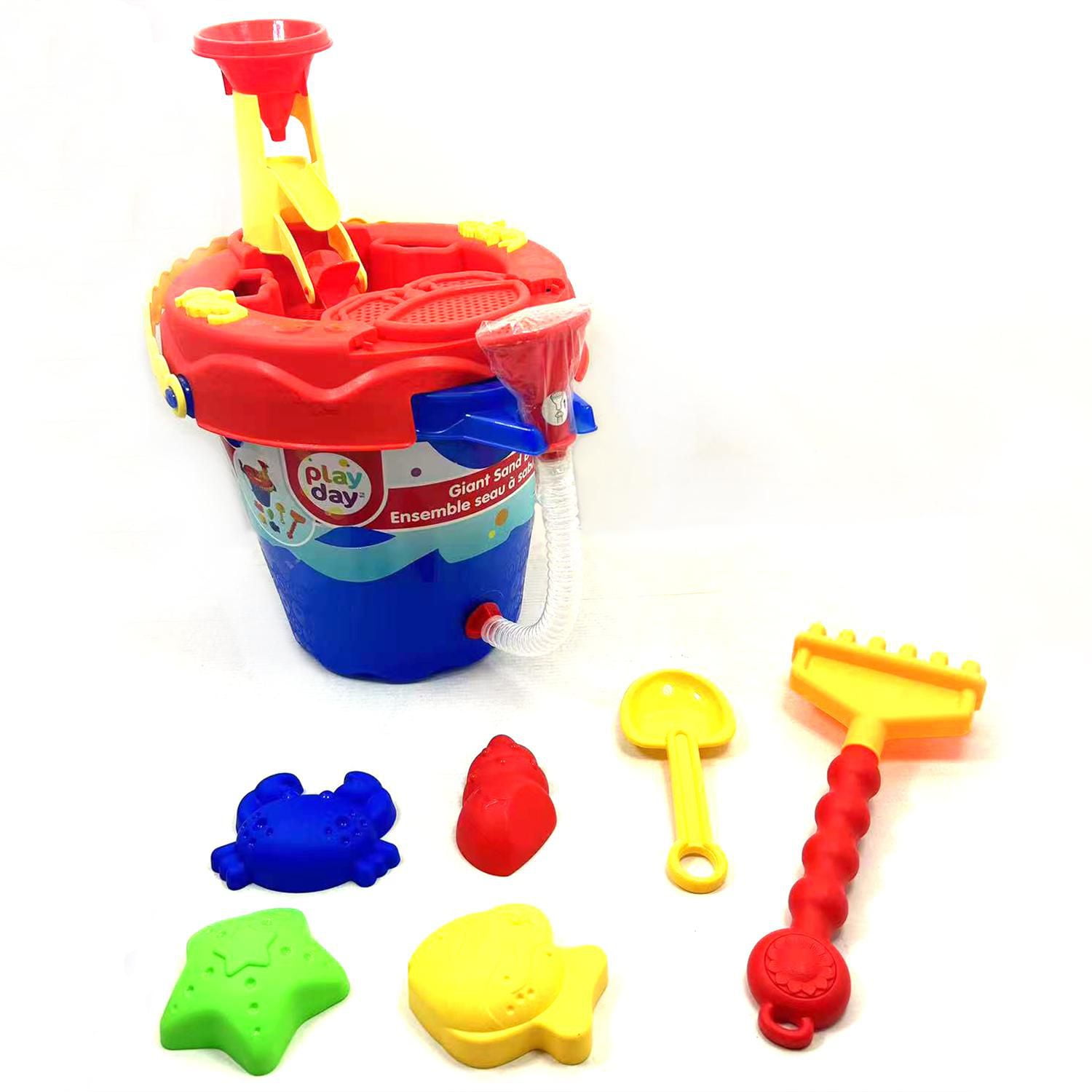 Play Day 10 Piece Beach Bucket Sand Toy Set Walmart.ca