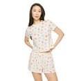 thumbnail image 1 of No Boundaries Women's Sleep Short 2-Piece Set, 1 of 6