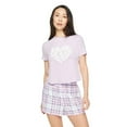 thumbnail image 1 of No Boundaries Women's Sleep Short 2-Piece Set, 1 of 6