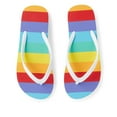 thumbnail image 2 of Time and Tru Women's Rainbow Flip Flops, 2 of 2