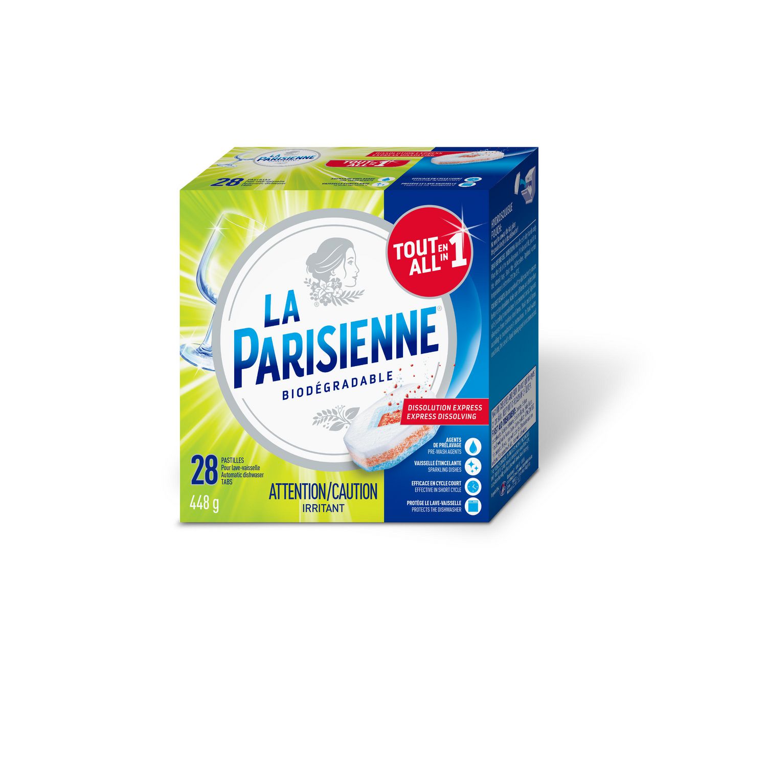 La Parisienne Pastilles a Lave-Vaisselle 28 unités 1 pièce 