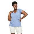 thumbnail image 1 of George Women's Plus V-Neckline Tee, 1 of 6