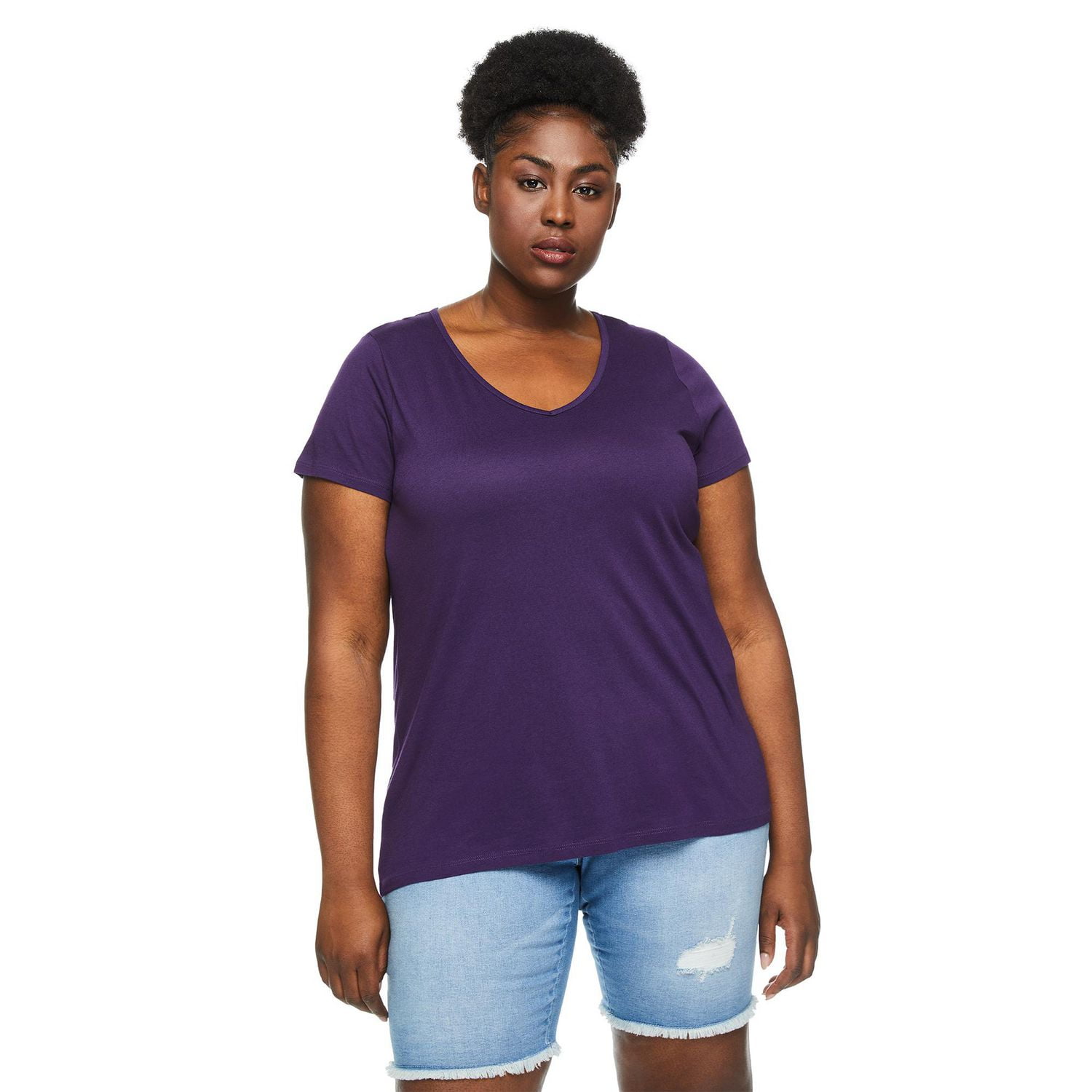 George Women's Plus V-Neckline Tee
