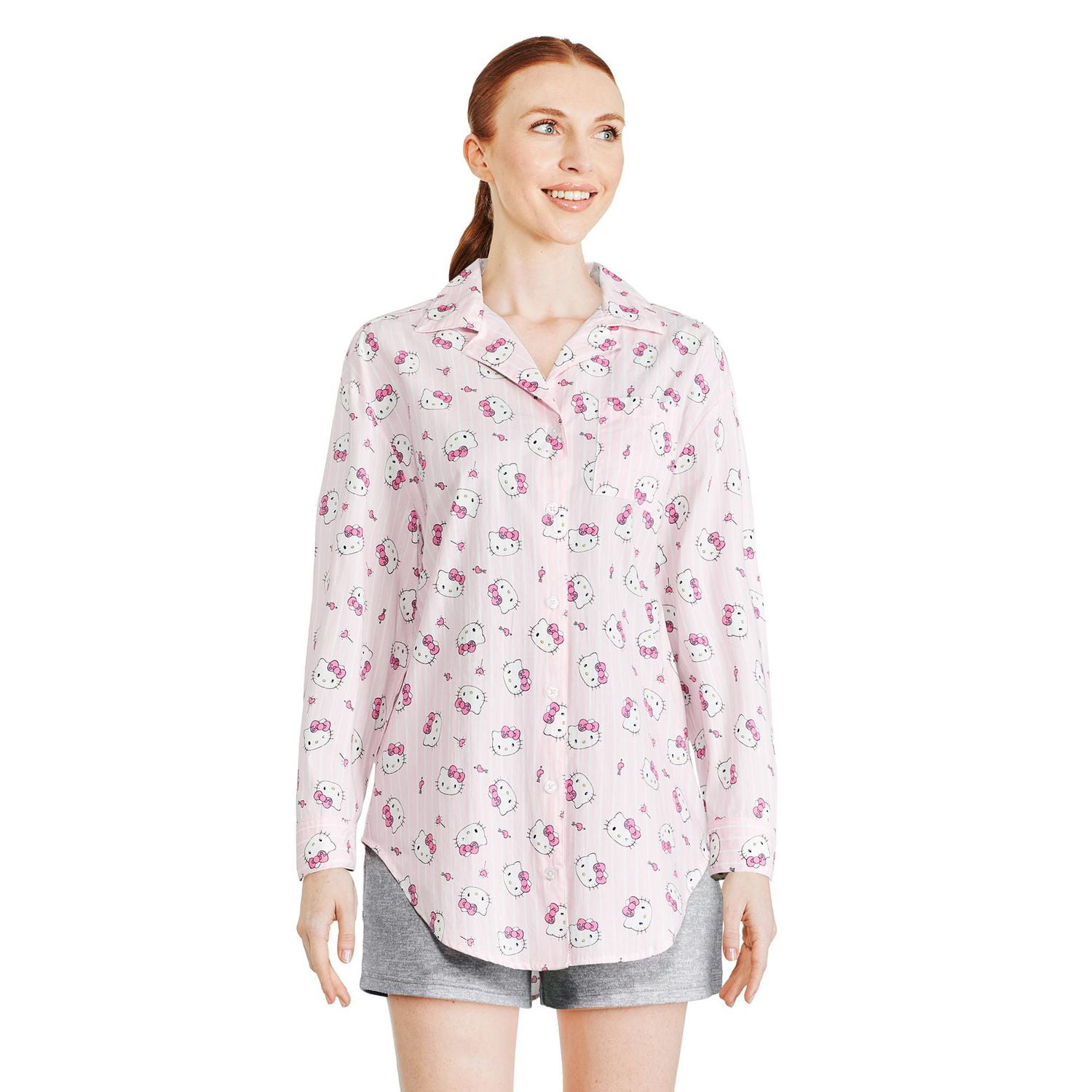 Chemise de nuit Hello Kitty pour femmes