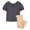 thumbnail image 2 of George Baby Girls' Legging 2-Piece Set, 2 of 2