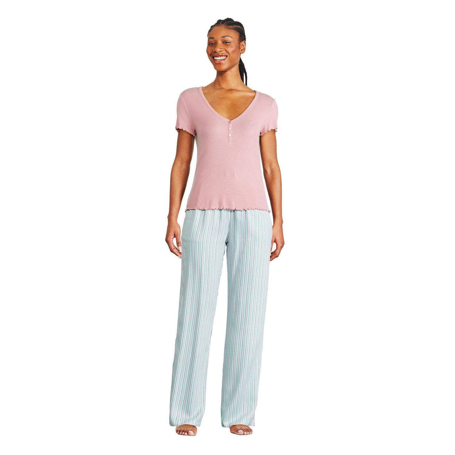 George Women's Rib Pajama 2-Piece Set