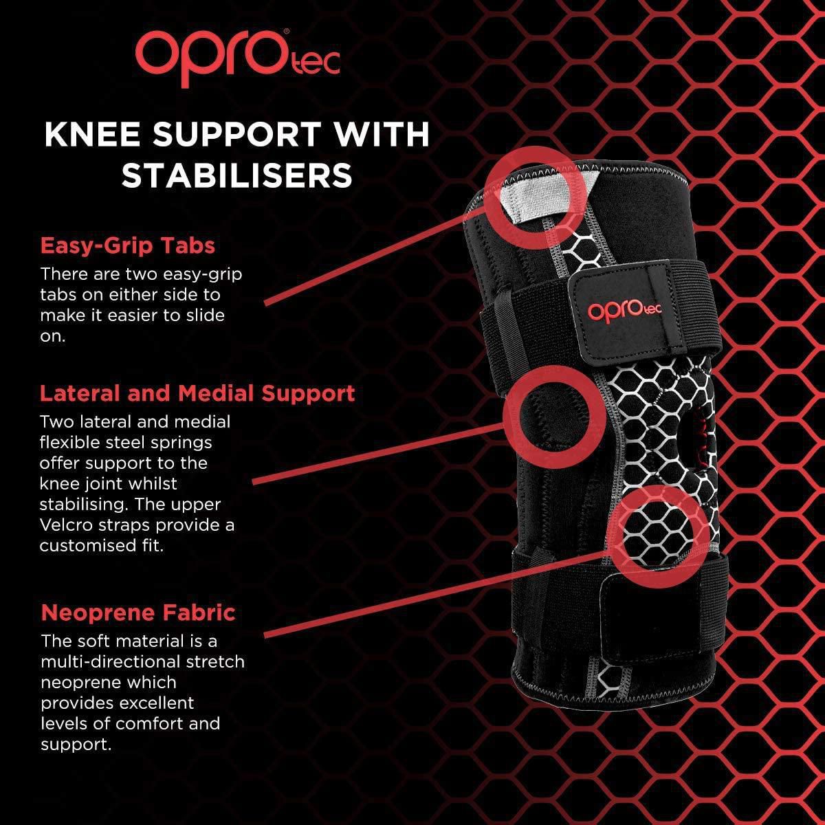 OPROtec Knee Support with Stabilisers 