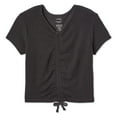 thumbnail image 1 of George Girls' Ruched Front Tee, 1 of 2