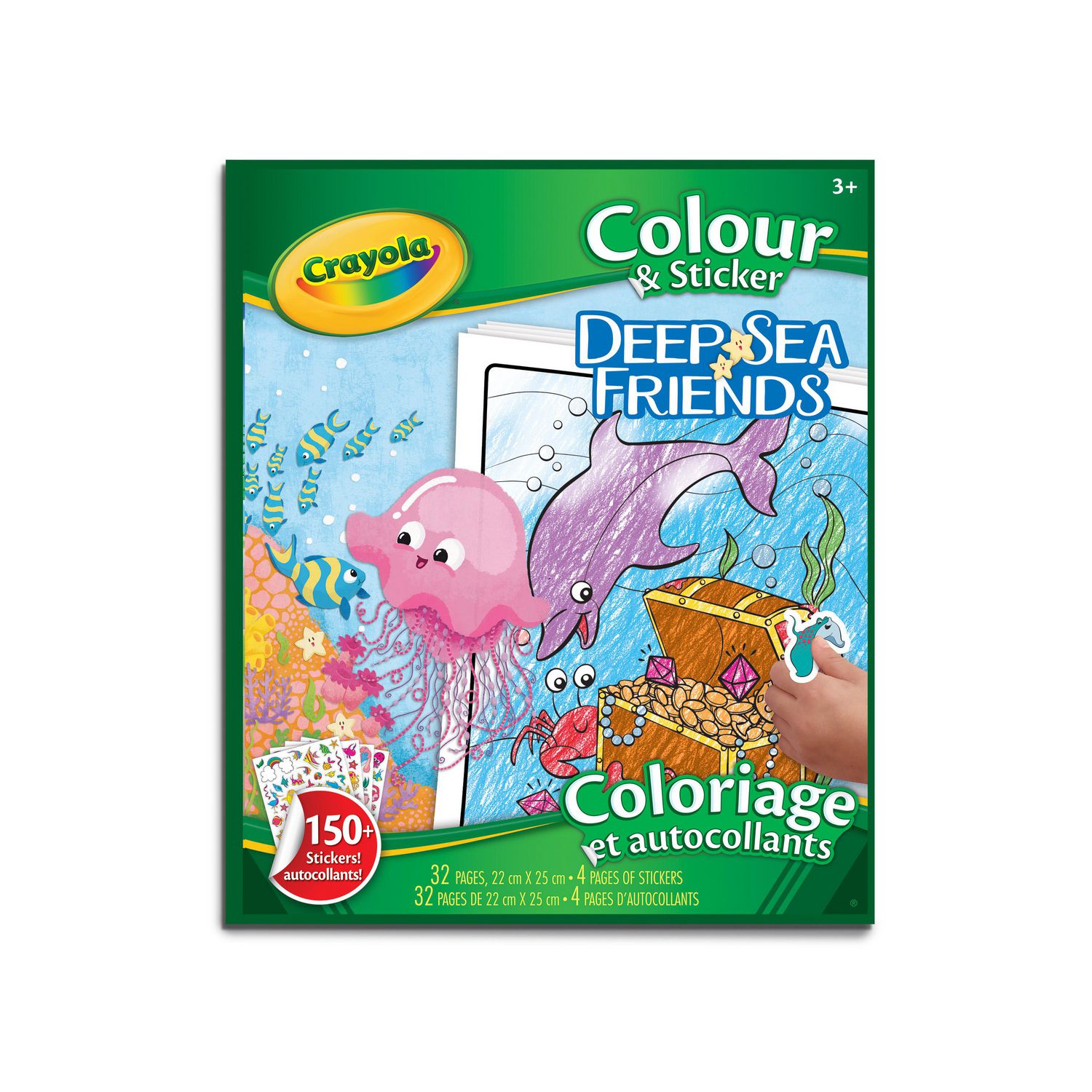 Rouleau de coloriage géant animaux marins, 1 unité – Crayola : Cadeaux pour  tout petits