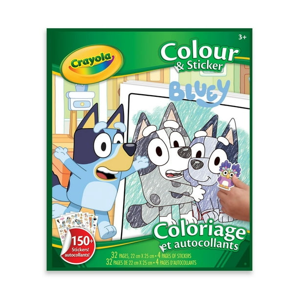Coloriage et autocollants Bluey Pages a colorier Bluey