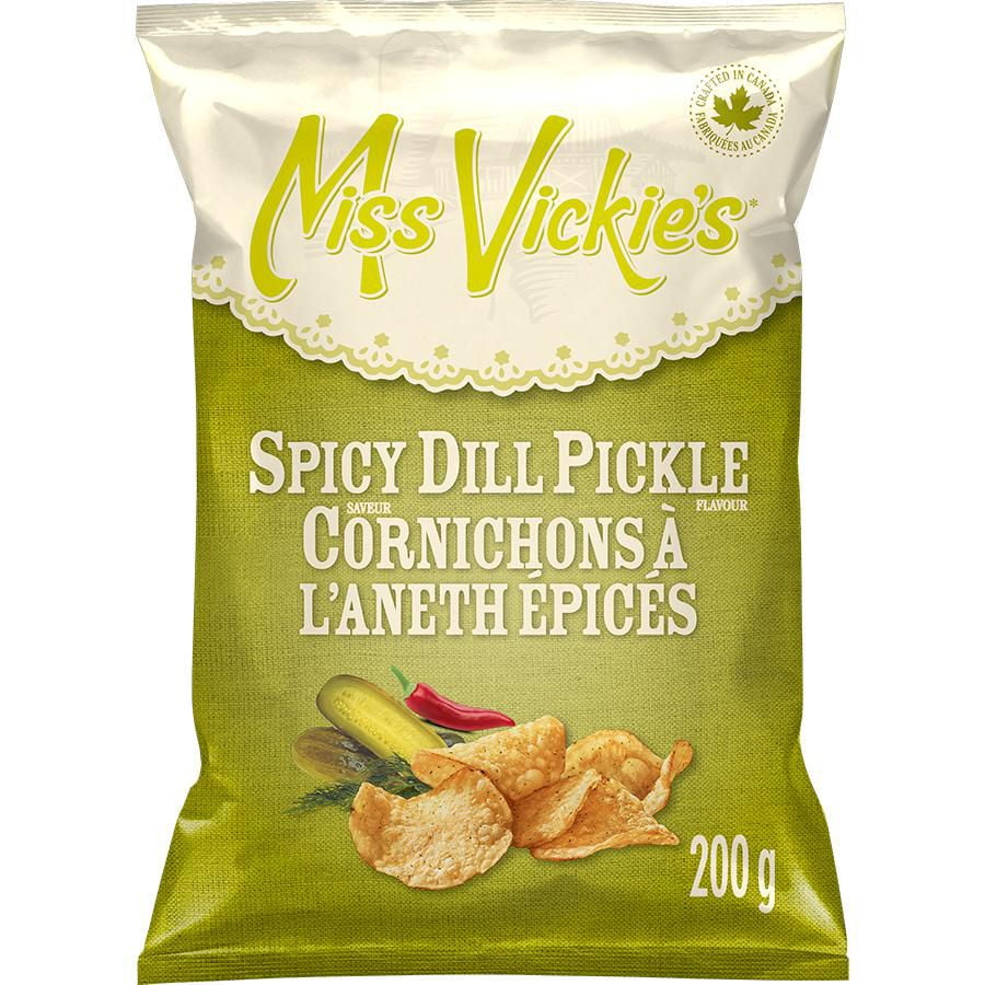 Miss Vickie's Spicy Dill Pickle Kettle Cooked Potato Chips Walmart Canada