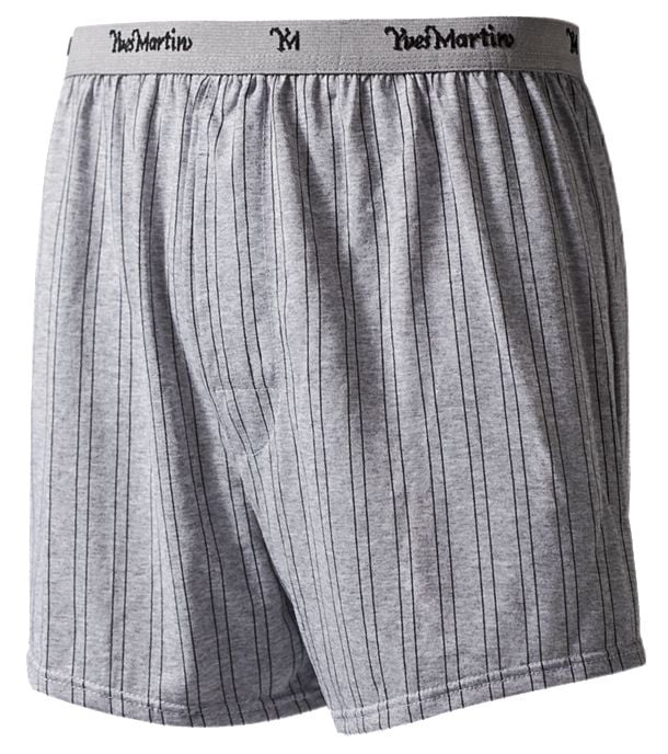 Caleçons boxers rayés Yves Martin pour hommes