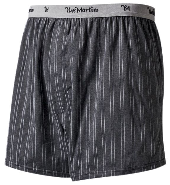 Caleçons boxers rayés Yves Martin pour hommes