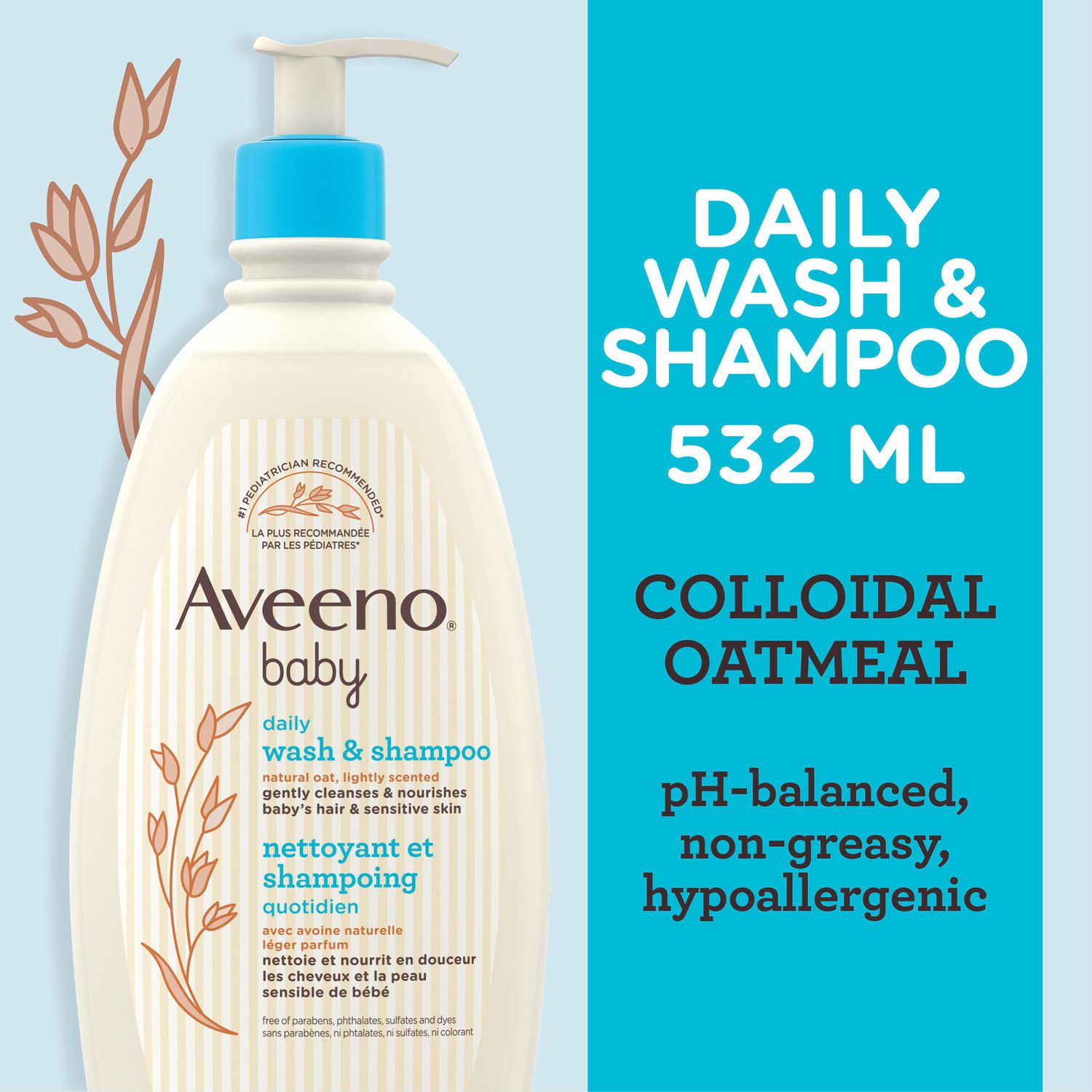 Aveeno baby wash hot sale and shampoo walmart