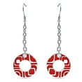 thumbnail image 1 of Boucles d'oreille Asteria rondes ajourées en acier inoxydable, 1 of 3