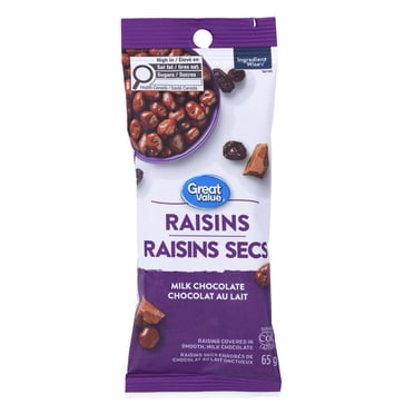 Great Value Milk Chocolate Covered Raisin