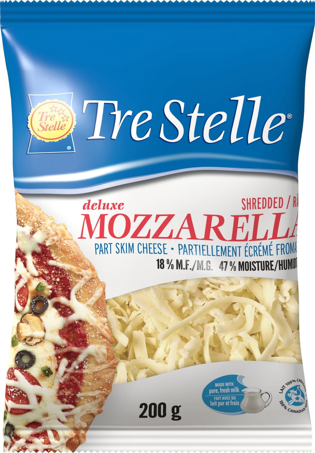 Tre Stelle Shredded Deluxe Mozzarella Cheese Walmart Canada