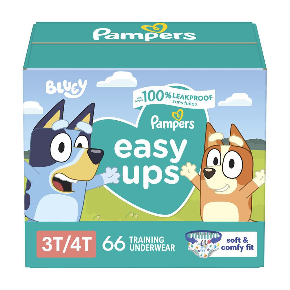 Pampers Easy Ups Boys Training Underwear, Super Pack, Sizes 2-6