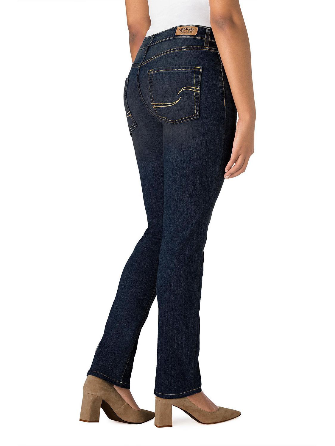 Womens levi signature store modern straight jeans