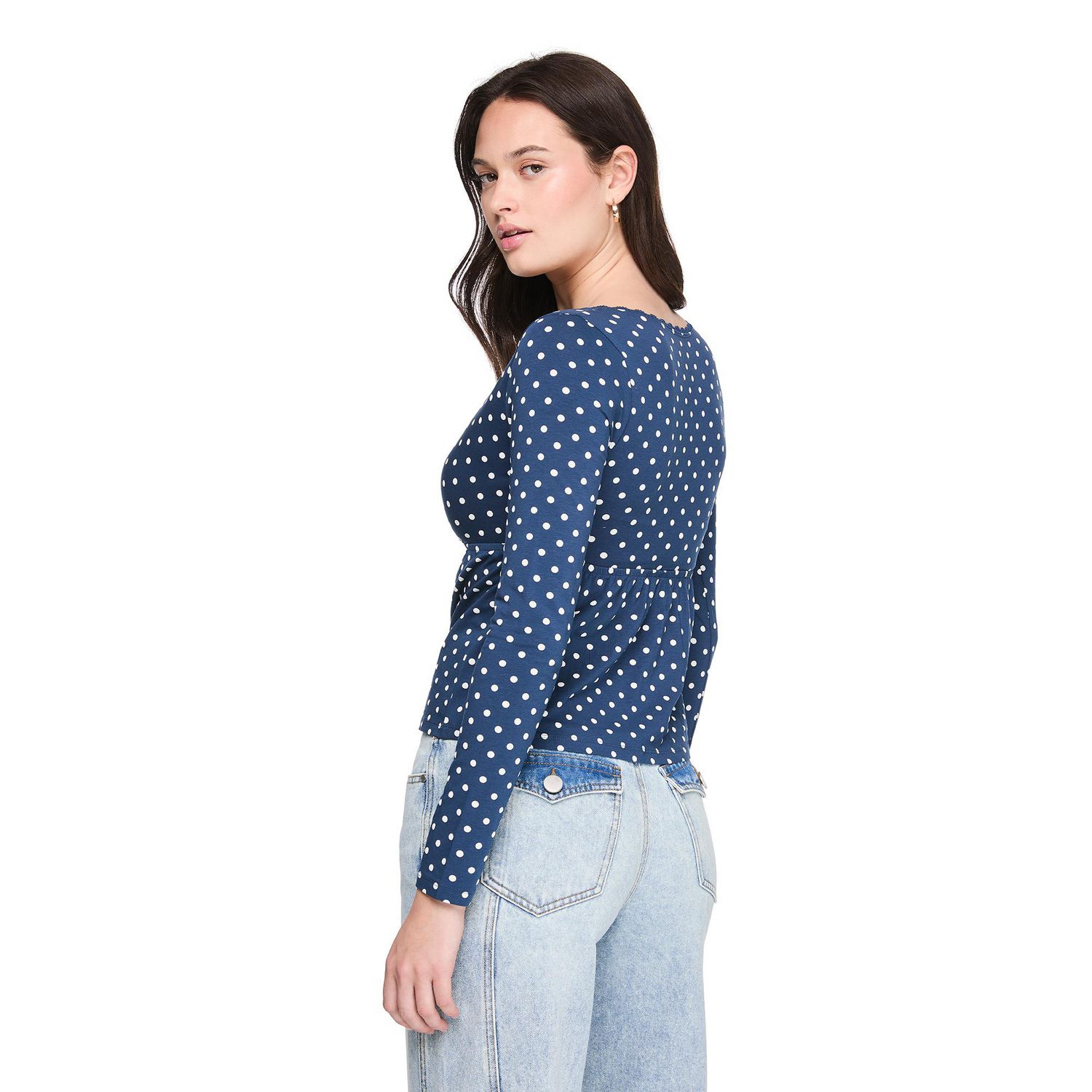 Haut style nuisette à manches longues No Boundaries pour femmes