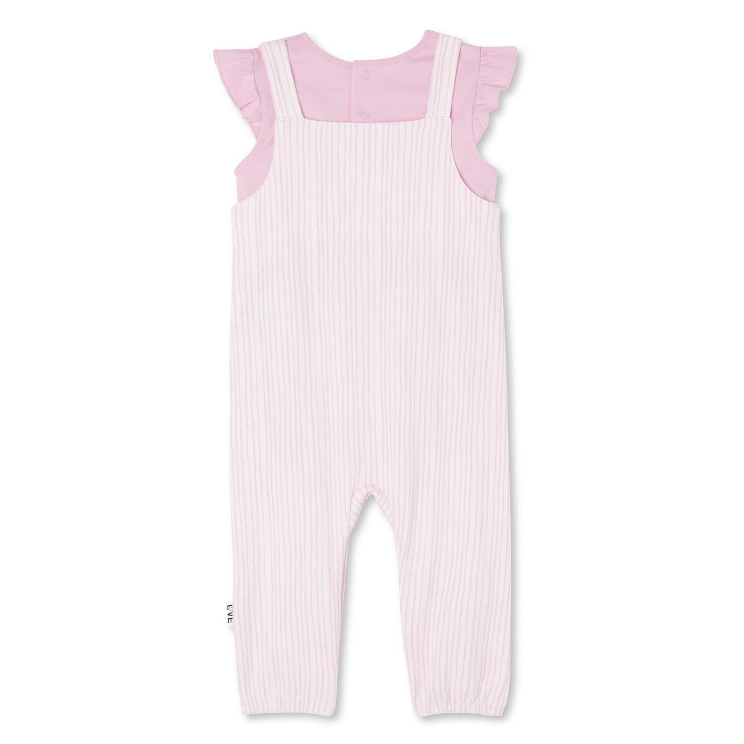 Ensemble 2 pièces avec salopette LOVE Ellen DeGeneres pour bébés filles