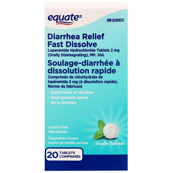 Diarrhea Relief Fast Dissolve, 20 tablets