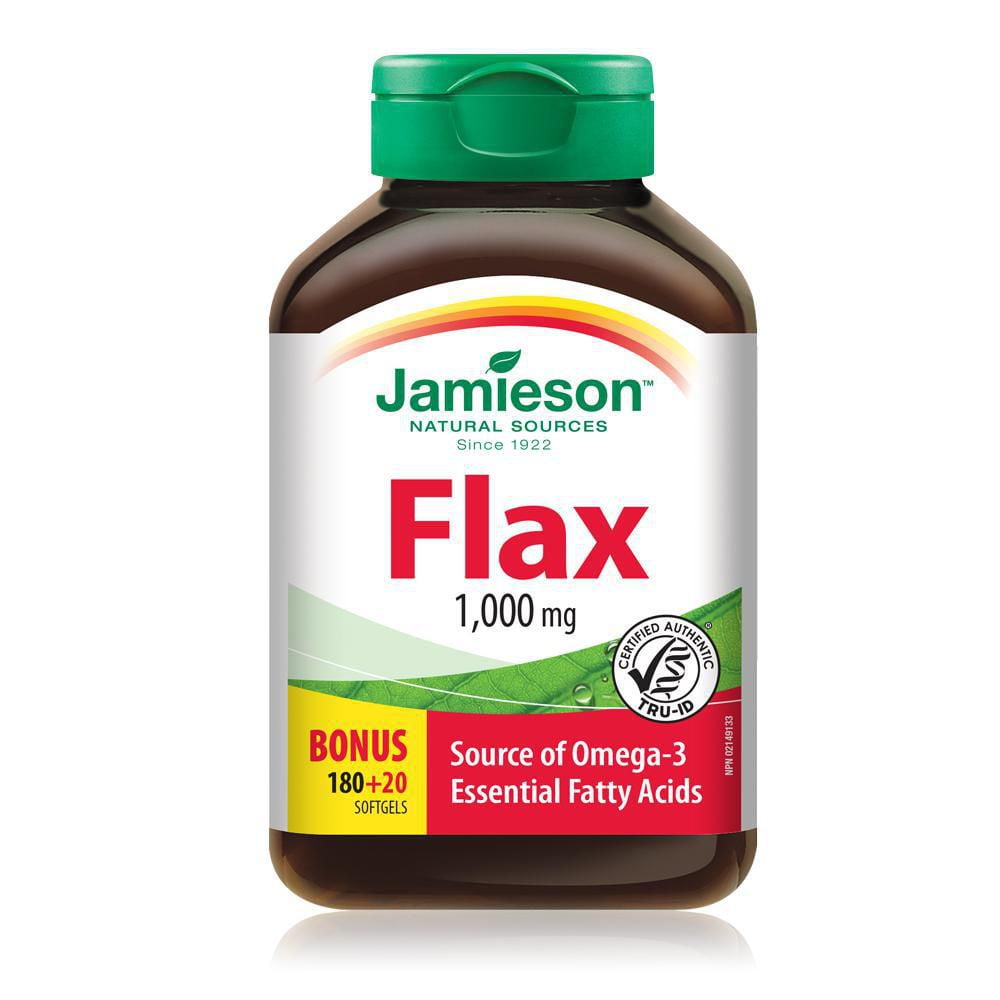 Jamieson Flax 1,000 mg Softgels Walmart Canada
