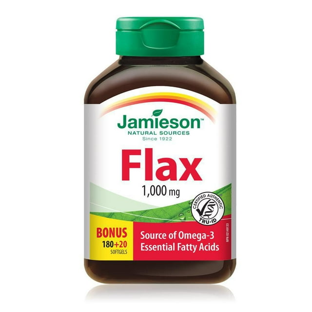 Jamieson Flax 1,000 mg Softgels