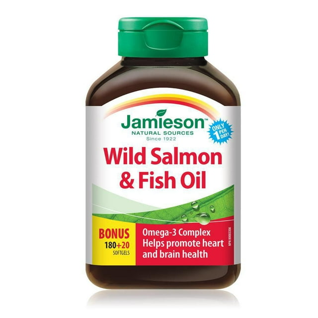 Jamieson Wild Salmon and Fish Oil 1000 mg Softgels