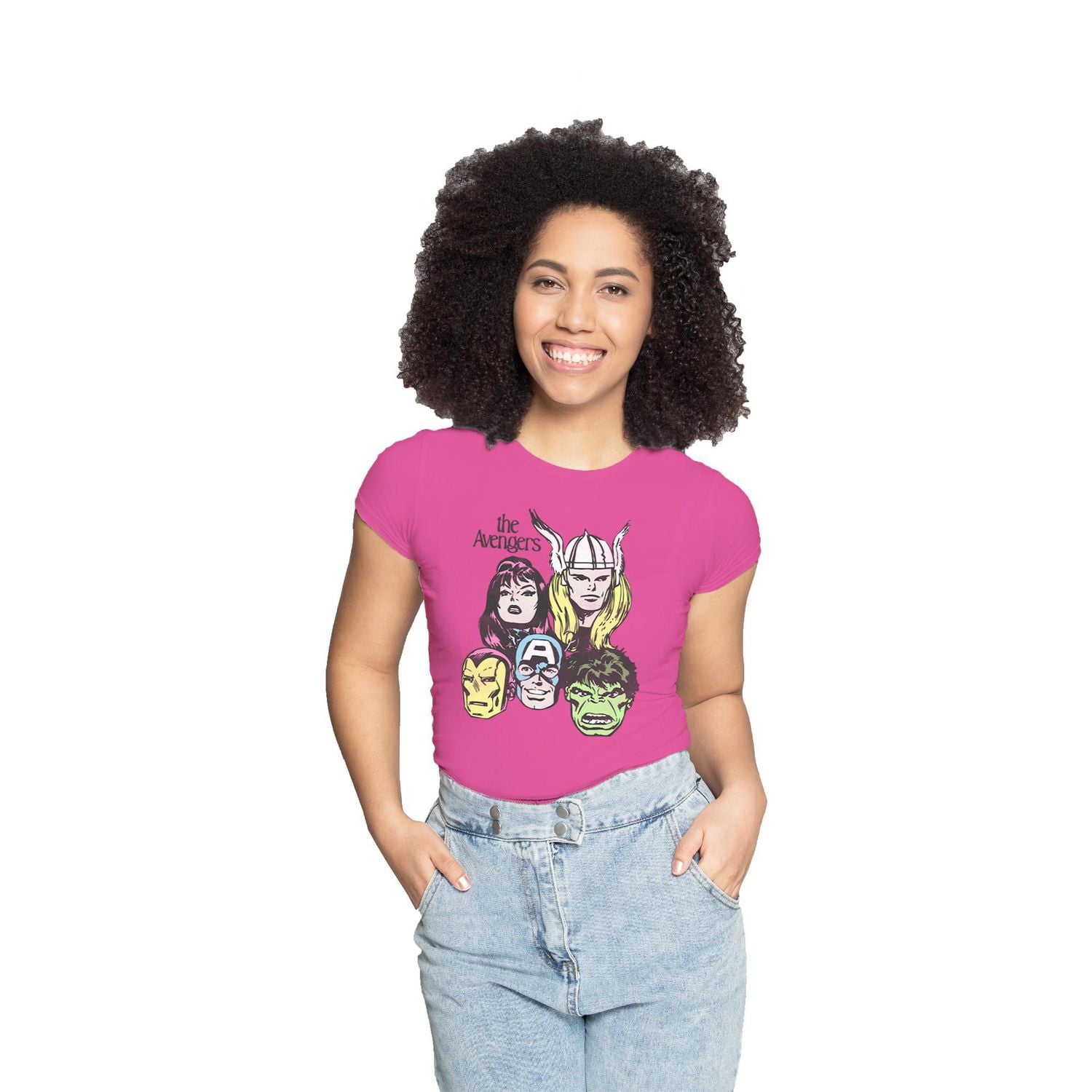 Marvel Ladies The Avengers Short Sleeve Top