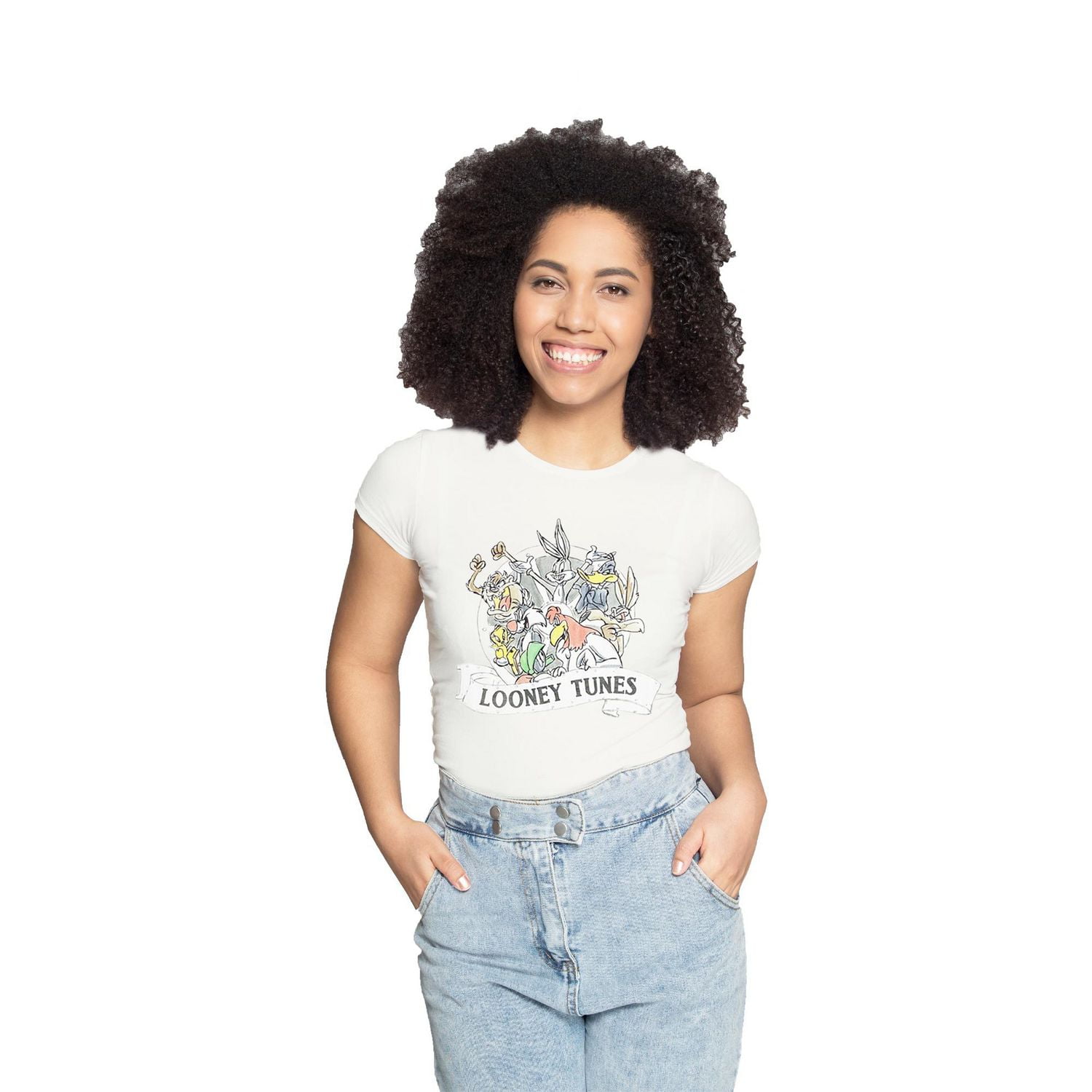 Looney Tunes Ladies Retro Short Sleeve Top