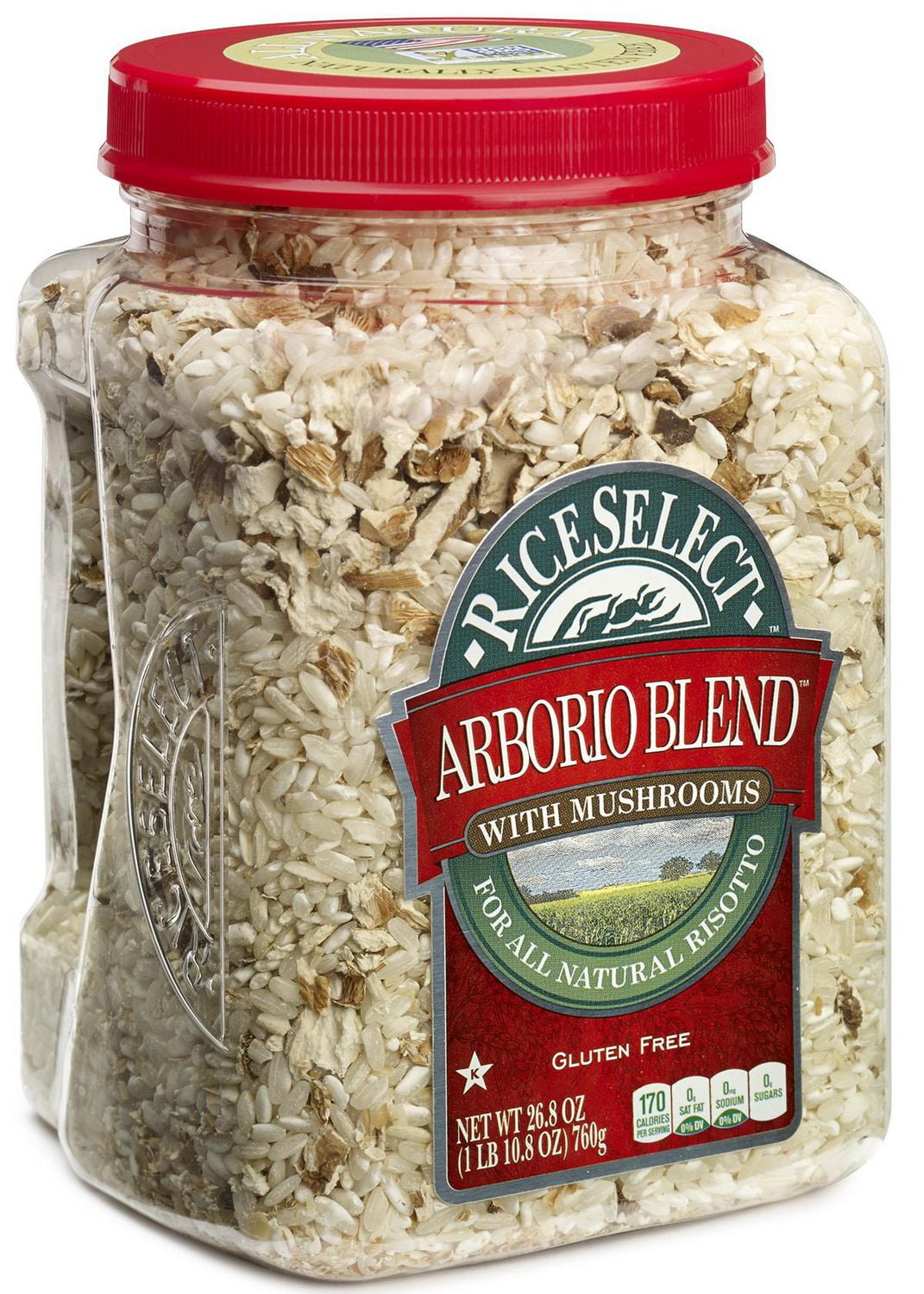 RiceSelect Gluten Free Arborio Blend with Mushroom Rice Jar 760 g