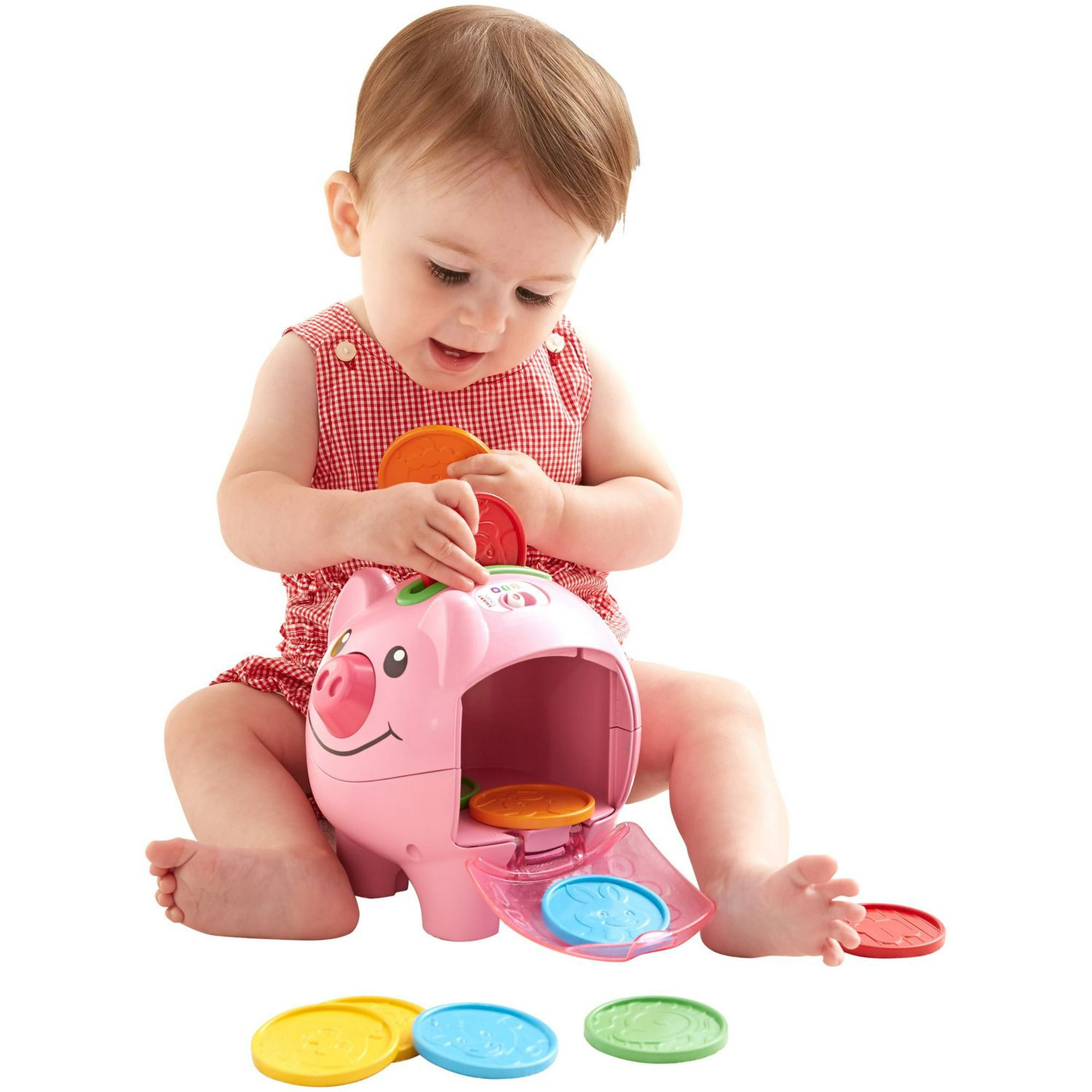 Fisher-Price Laugh & Learn Smart Stages Piggy Bank - English Edition 