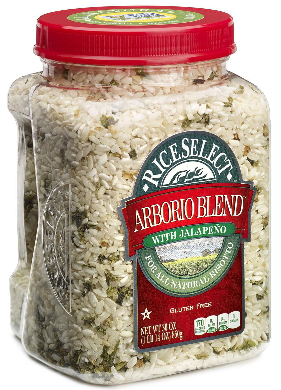 RiceSelect Gluten Free Arborio Blend with Jalapeno Rice Jar 850 g