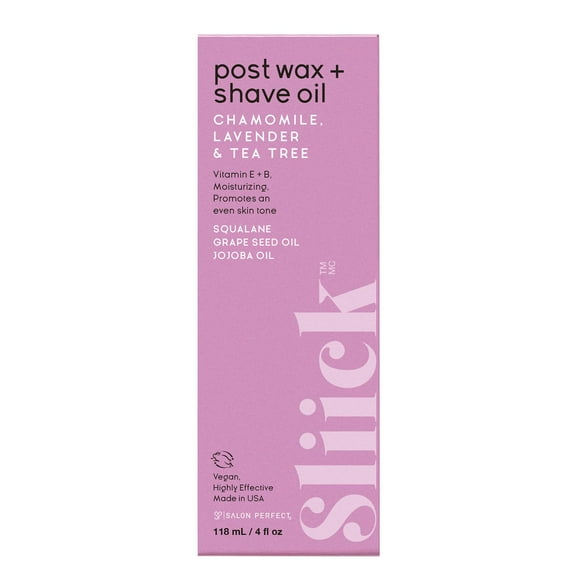 Sliick - Post Wax Oil - Chamomile Milk & Lavander Tea Tree - Vitamin E+B - 118 ml, Sliick - Post Wax Oil