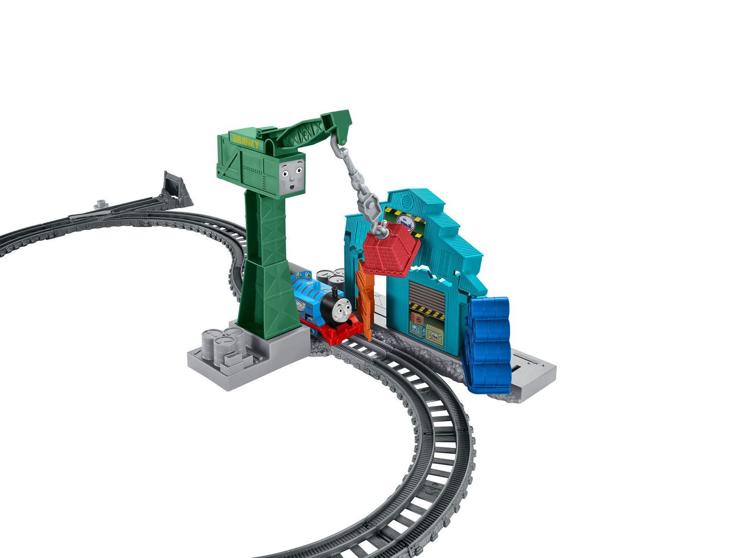 Thomas & Friends Trackmaster outlets Demolition At The Docks Set Tracks Cranky