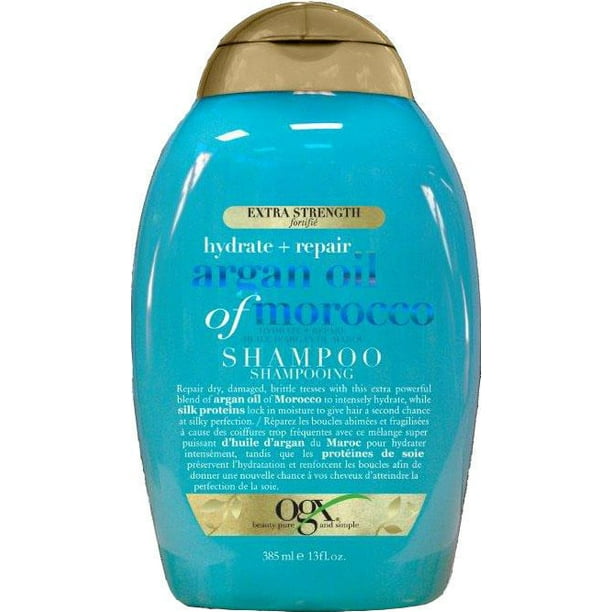 OGX Shampooing Extra Forte huile d' argan du Maroc + hydrate & revigore 385 mL