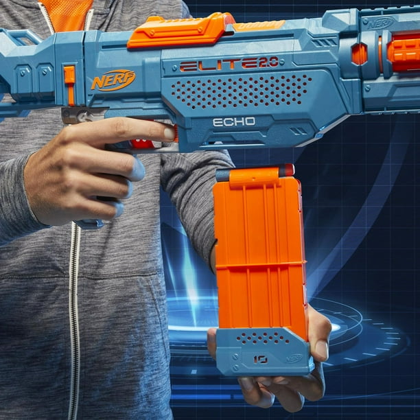 Nerf Elite 2.0, blaster Echo CS-10, 24 fléchettes Nerf Elite